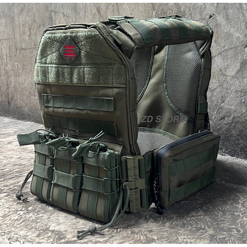 RB Body Vest Duplikat Black Mamba Hijau/Body Vest Tactical Hijau