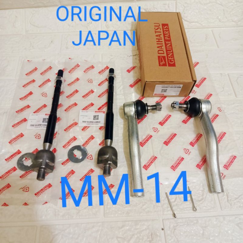 TIE ROD + RACK END- LONG TIE ROD XENIA 1.0CC 1000CC VIOS OLD ORI 2SET 4PCS