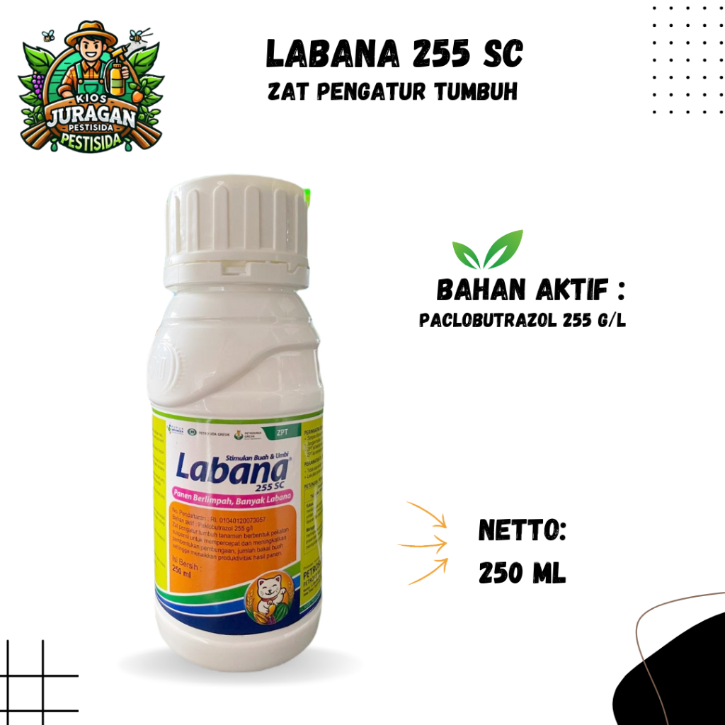 LABANA 225SC 250ML ZAT PENGATUR TUMBUH TANAMAN Paclobutrazol