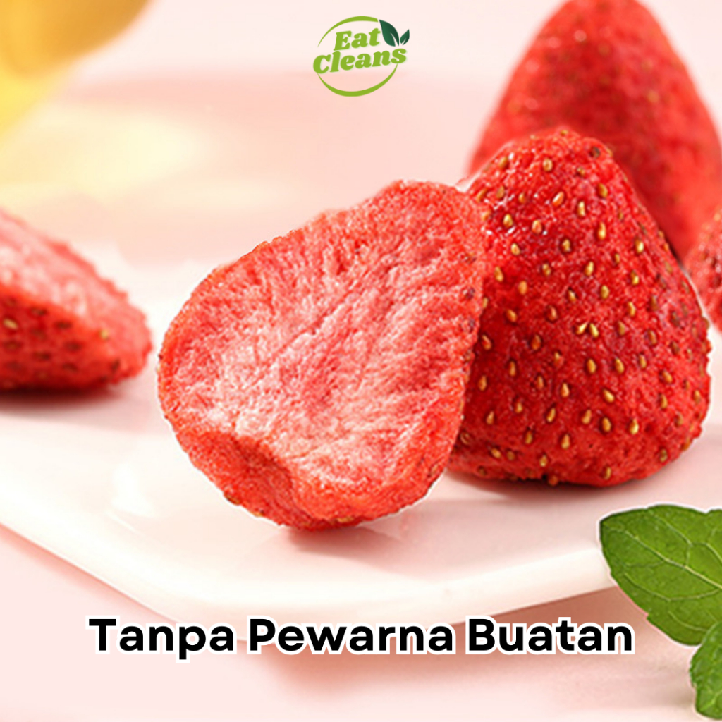 

RB (HALAL) Freeze Dried Fruit Strawberry - Snack Sehat Buah Strawberry Kering - Healthy Snack Dried