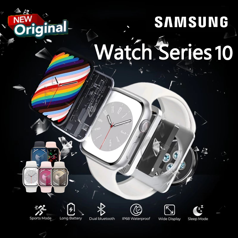 [COD] Ori Samsung Watch S10 Smartwatch 2.3 HD Full Touch Screen Bluetooth Call Jam Tangan Universal 