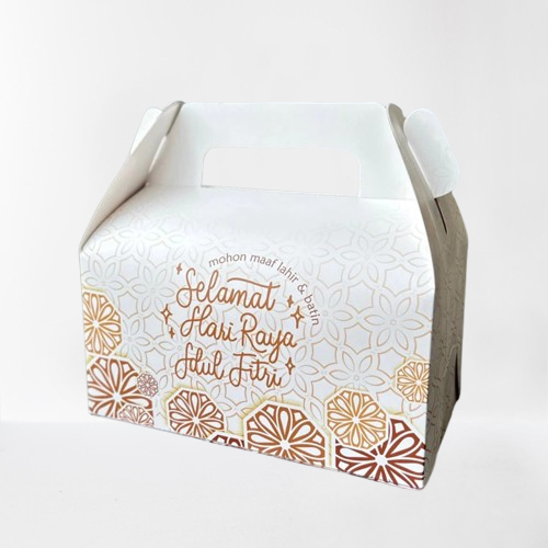 

10 pcs gable box edisi lebaran kemasan kue kering dus hampers eid mubarak ukuran 22x11x11 cm