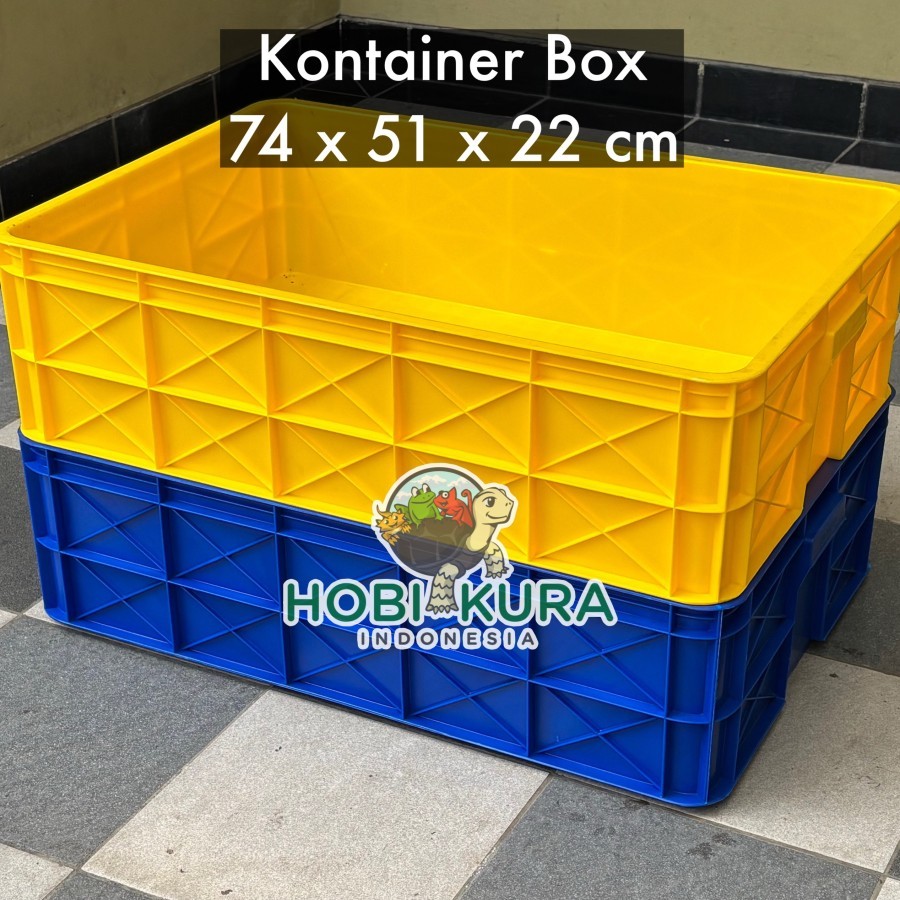 Kontainer Box 74 x 51 x 22 cm / Kandang Kura - Kura Darat / Torto / Sulcata / Pardalis