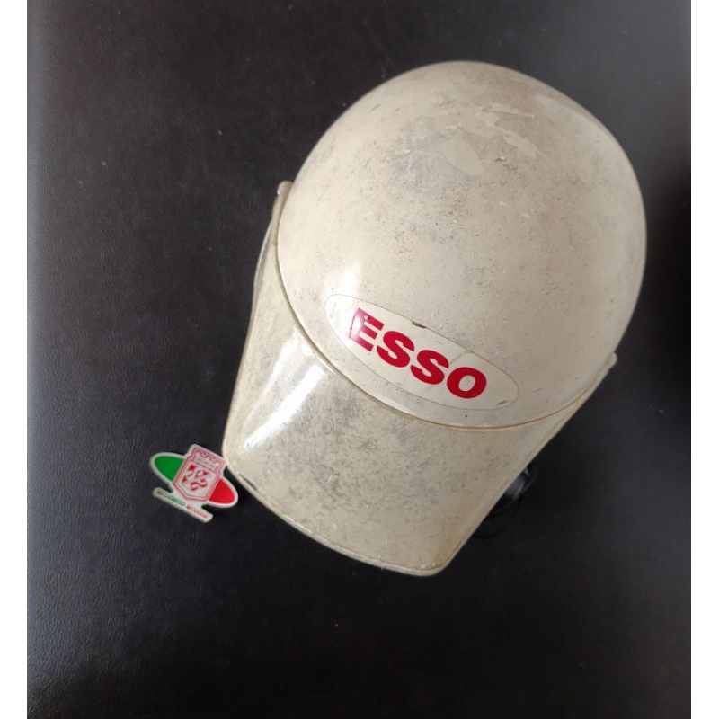 helm vespa jadul merchandise oli esso original second size setara L dewasa