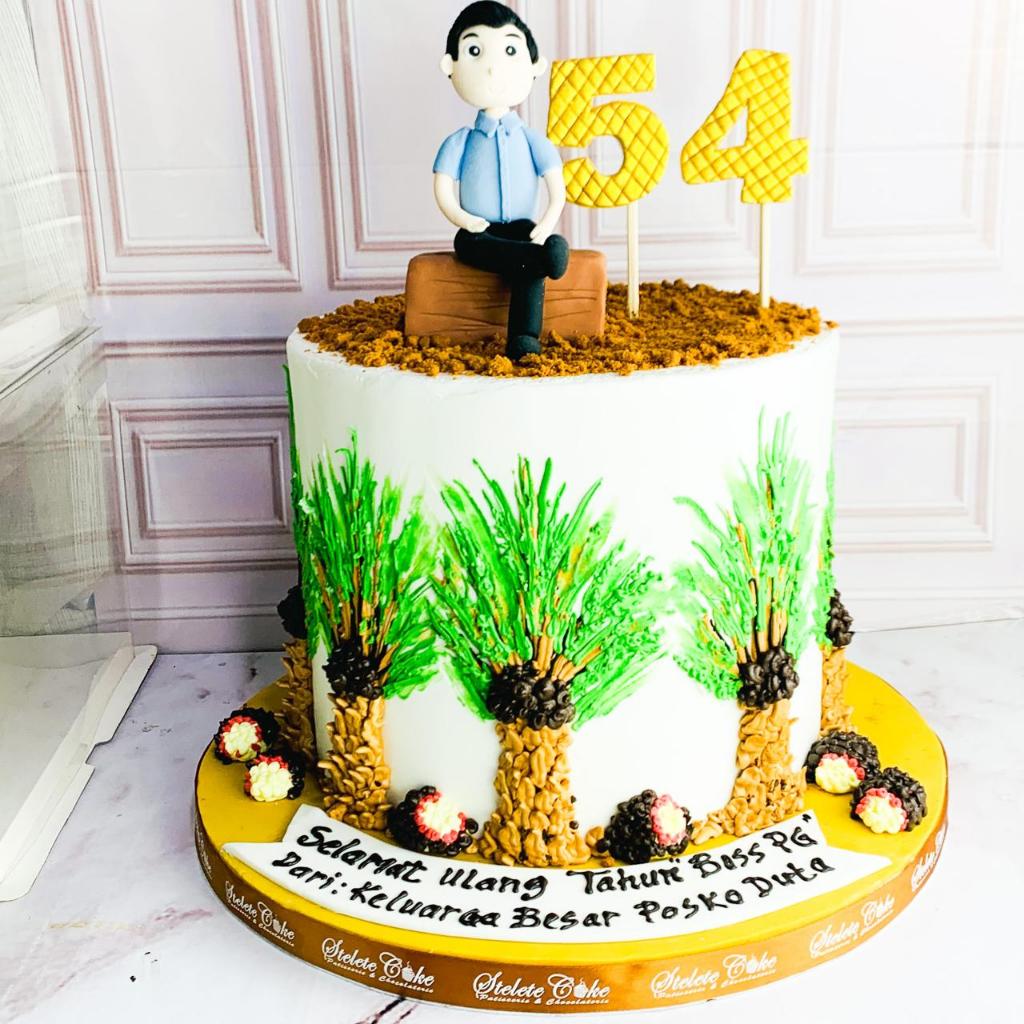 

Kue Ulang Tahun/Birthday Cake/Kue ultah tema Kelapa Sawit/Kue Birthday Jakarta