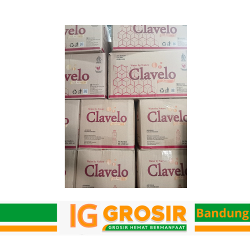 

Clavelo Air Minum Kemasan Botol 1 Dus Isi 24 Botol