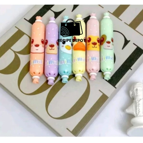 

Spidol Setabilo Stabilo Penanda Tulisan Warna Warni Perlengkapan Kantor Sekolah Highlighter Set 6 Pcs Bentuk Sosis Lucu