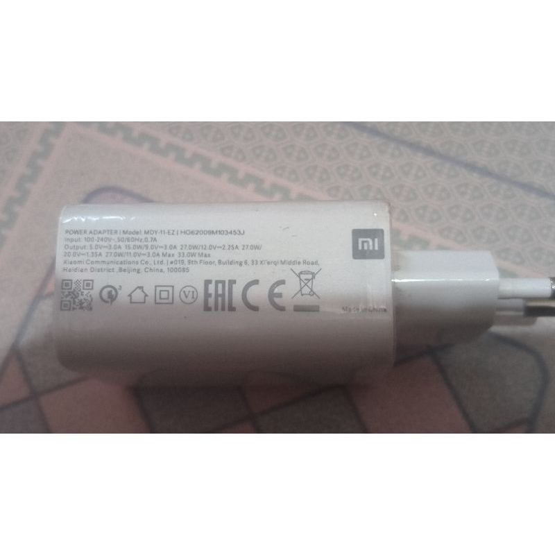 Charger xiaomi fast charging 33W Original 100%