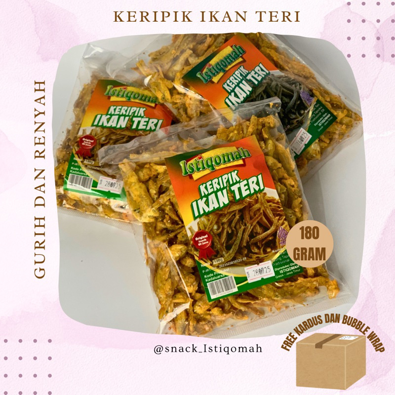 

Keripik Ikan Teri Istiqomah 180 Gram