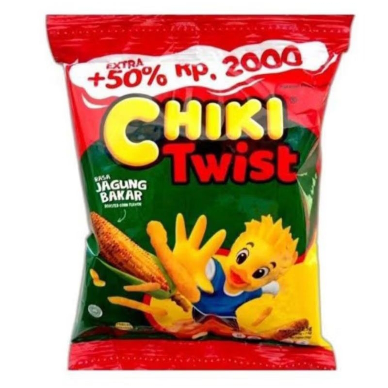 

CHIKI TWIST RASA ROASTED CORN / JAGUNG BAKAR 1 RENTENG ISI 10 BUNGKUS @22,5 GRAM