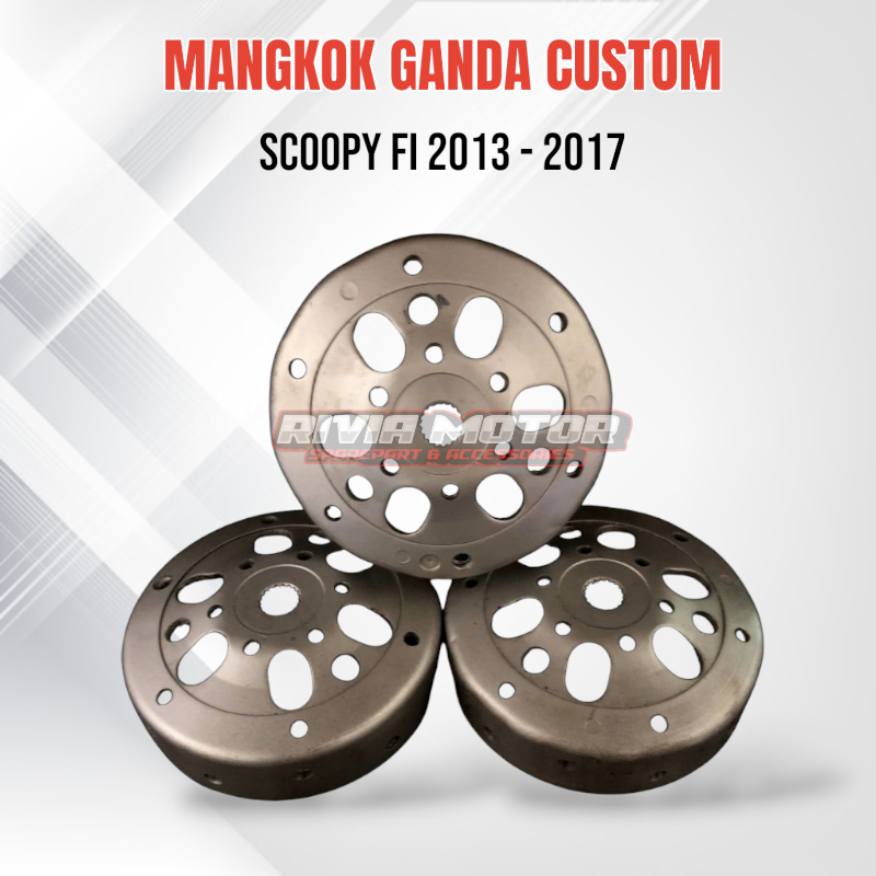 Mangkok Ganda CVT Scoopy FI 2013 - 2017 Original Custom
