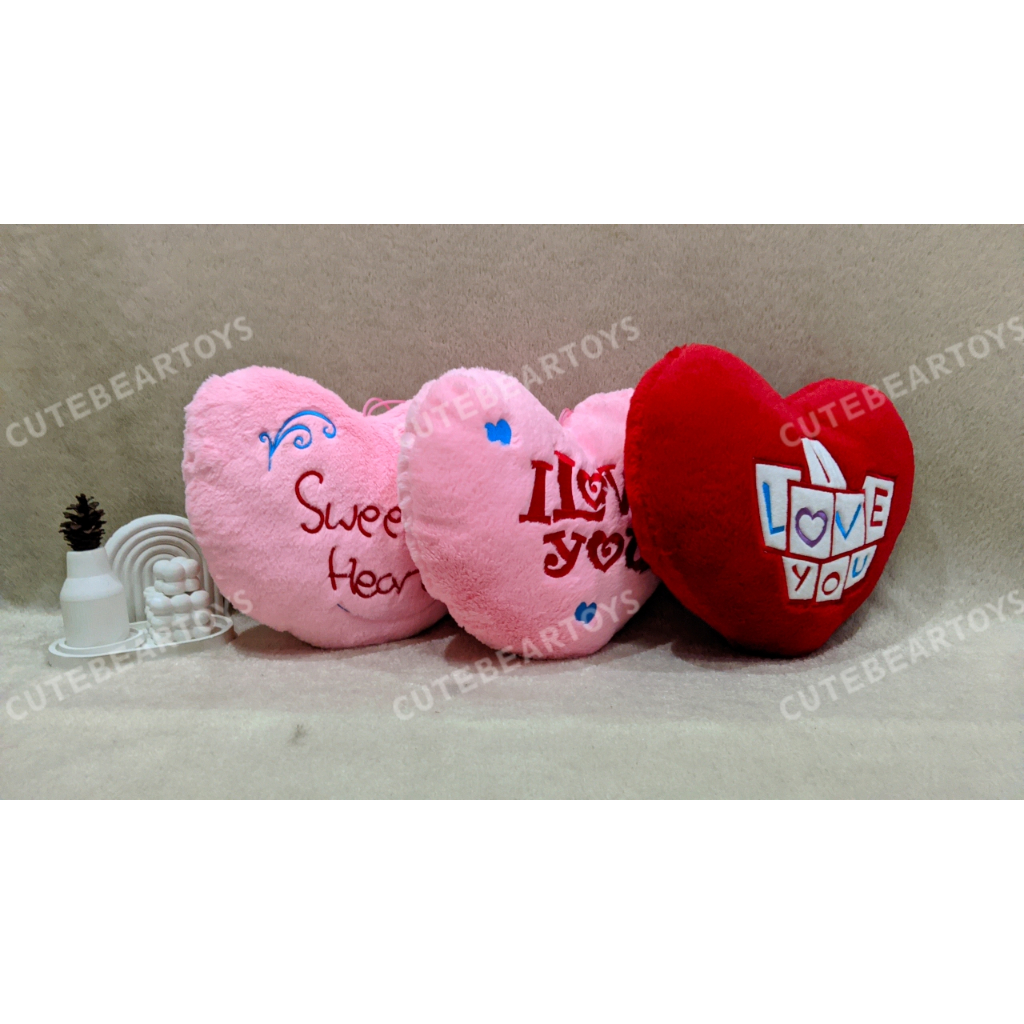 Bantal Love Bantal Cinta Sweet Haeart I Love You Bulu Rassel