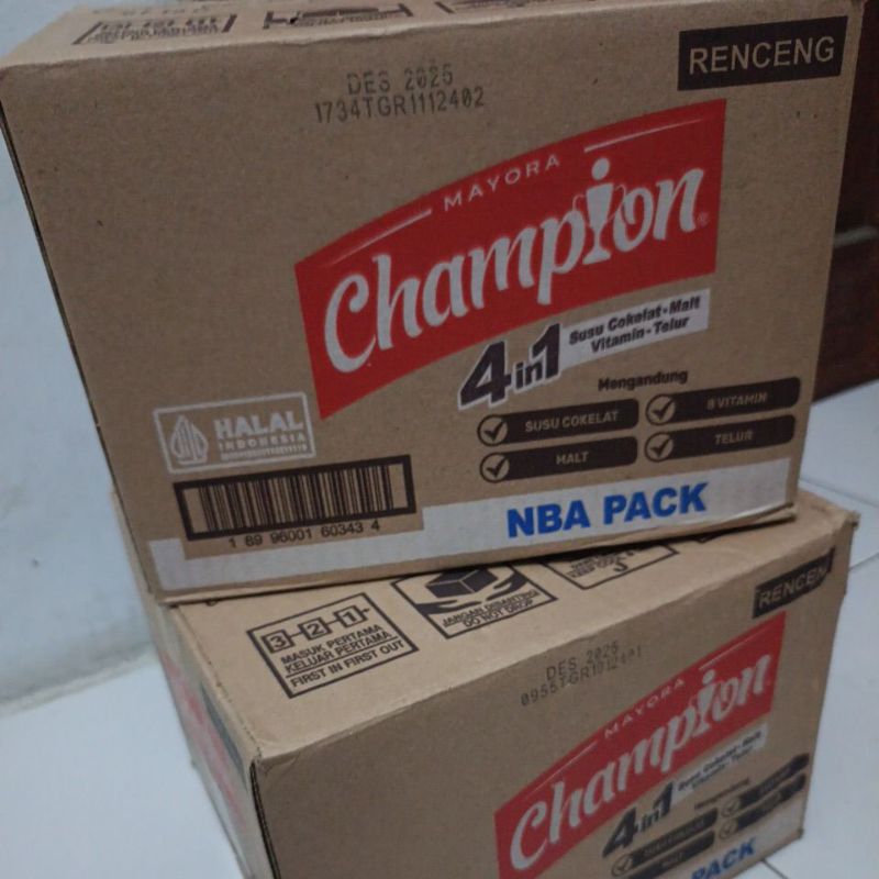 

Mayora champion (pembelian karton mendapatkan pencil warna)