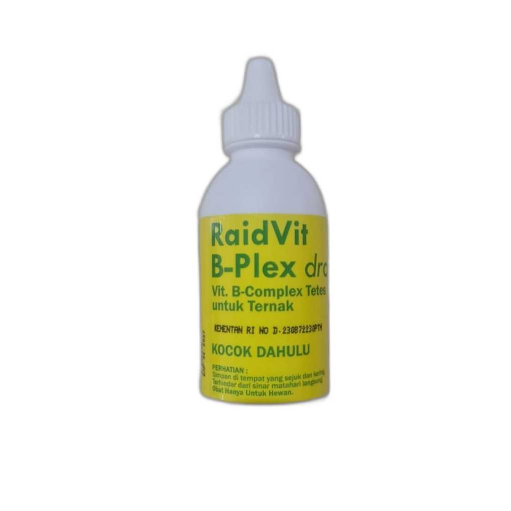 RAIDVIT B-PLEX DROPS 65 ML RAID ALL VITAMIN B KOMPLEKS HEWAN TERNAK