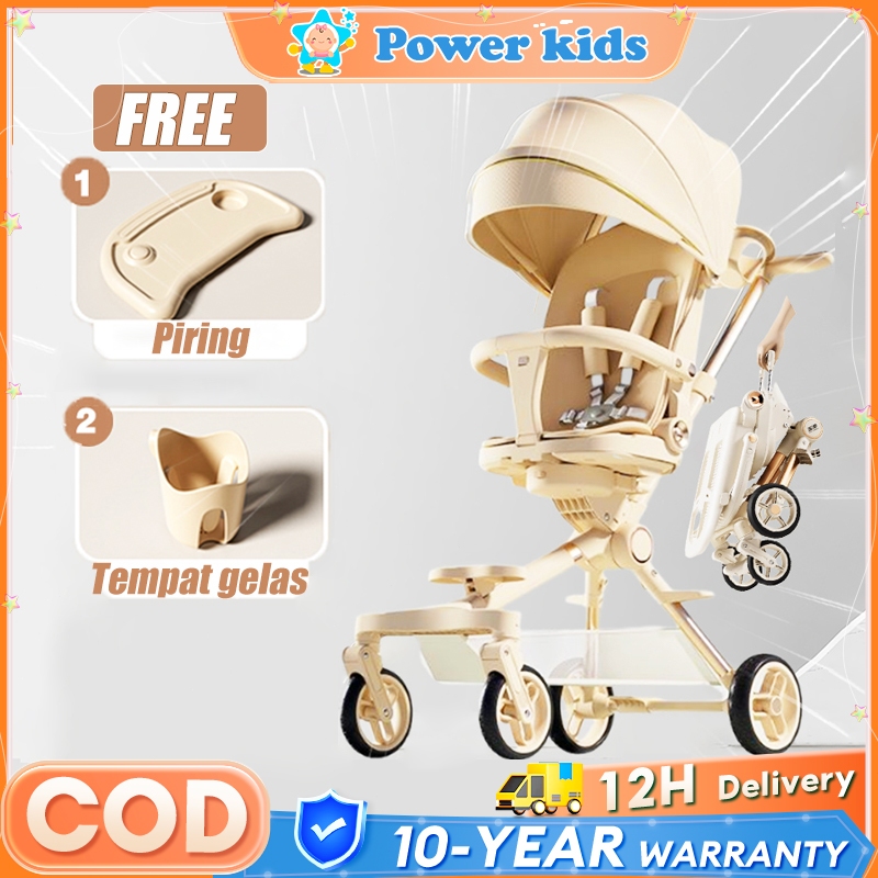[Unggulan] stroller Bayi Stroller Duduk Travelling Kereta Dorong Bayi 2 Arah Dilipat