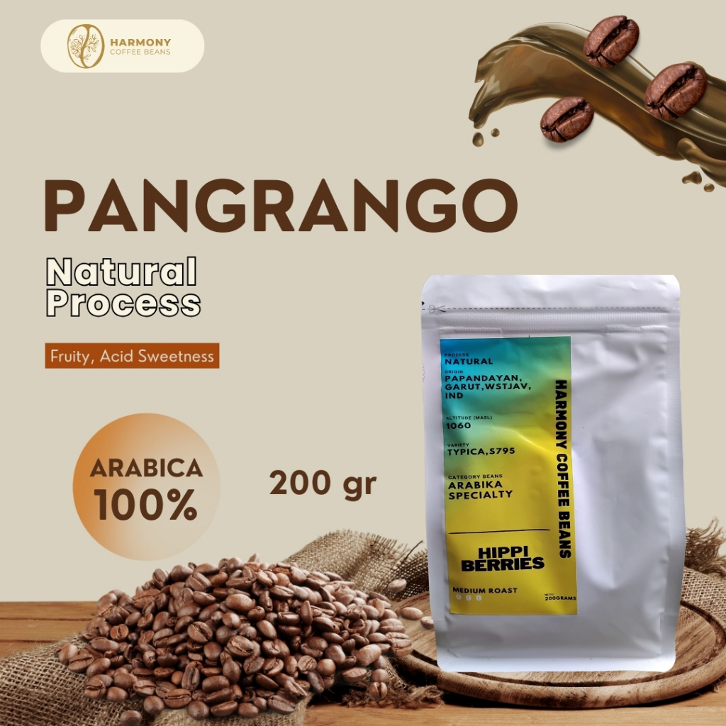 

Kopi Arabika Papandayan Hippi Berries Natural Process Kemasan 200gr