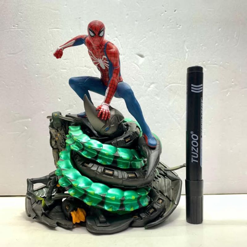 mainan static figure spiderman PS4 Tinggi sekitar 7 inch Statue patung Detail bagus  MCrtpDS #spider