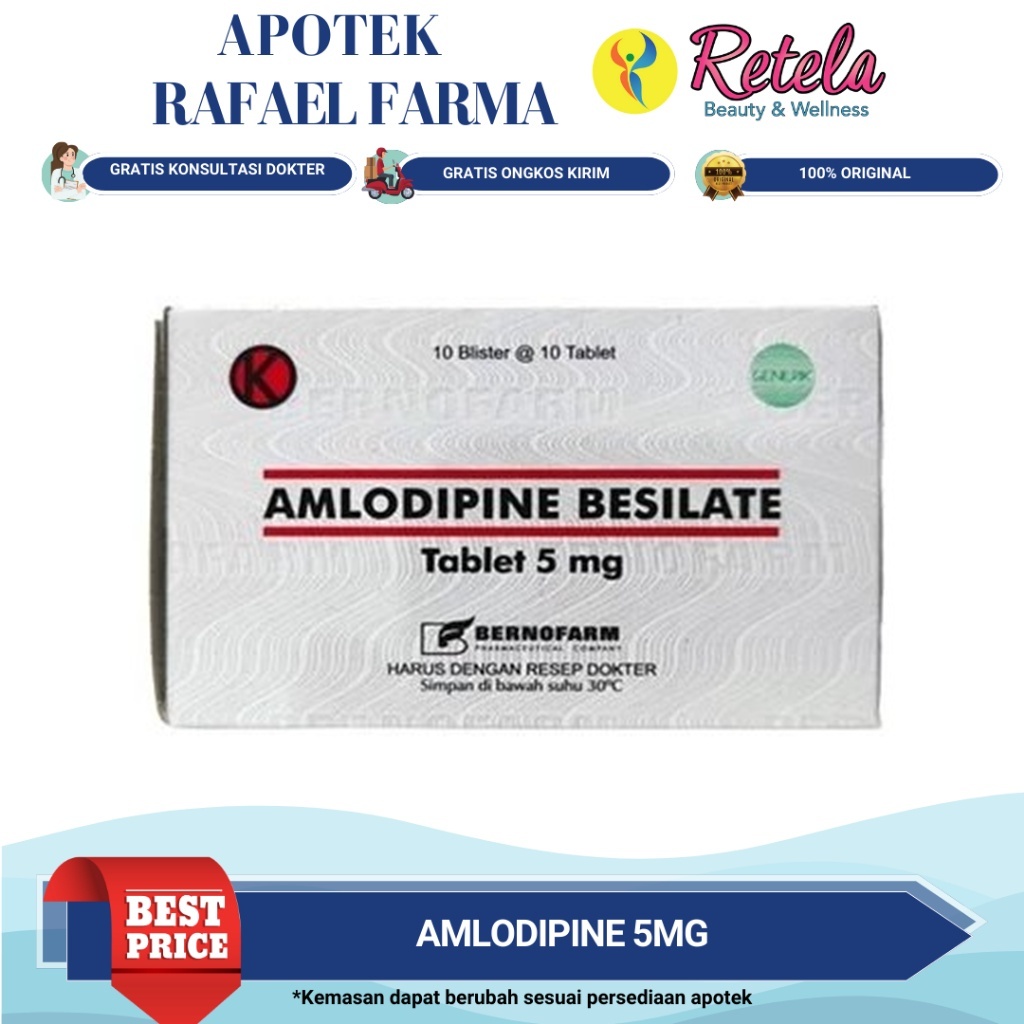 AMLODIPINE 5 MG BOX 100 TABLET