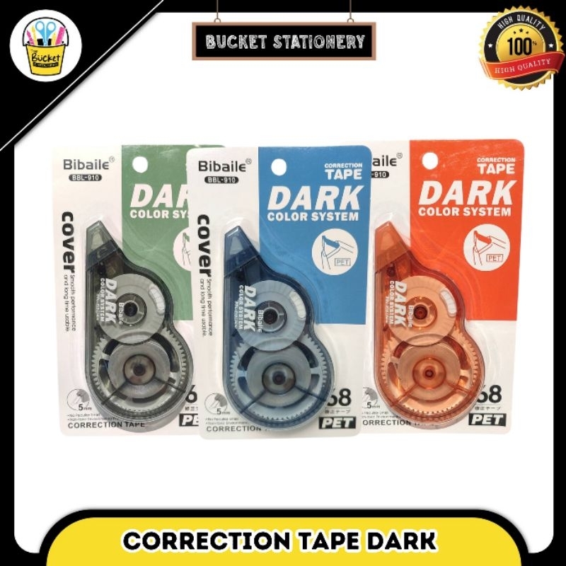 

Correction tape dark