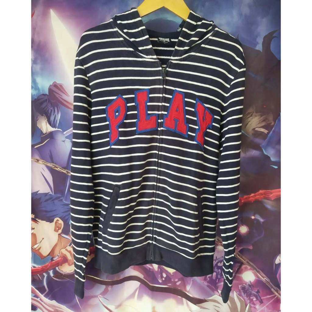Teams Polham Stripes Play Hoodie Jaket Sweater Original Second Merch Japan Korea Brand Vintage Retro