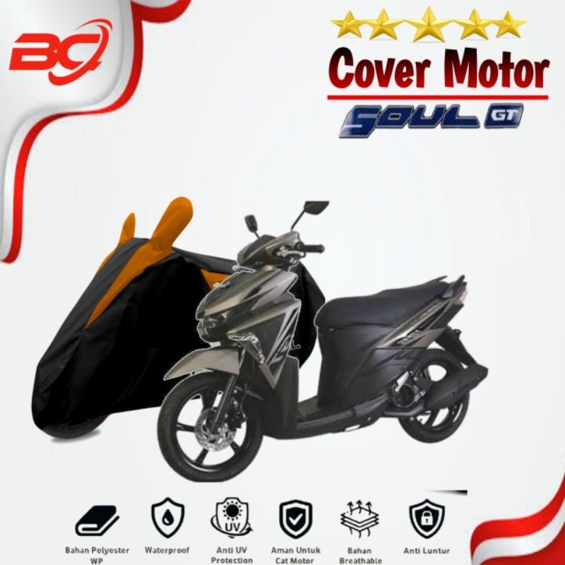 sarung motor anti airYAMAHA MIO SOUL GT,MIO SOUL,SOUL GT,NEW SOUL GT125 cover motor waterproof ,penu
