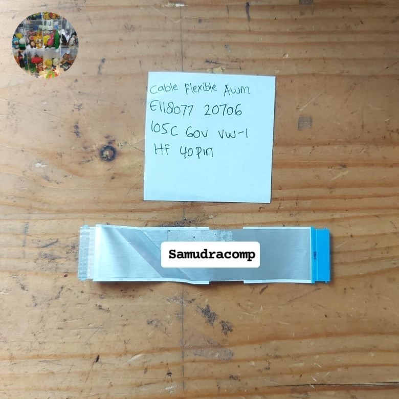 Cable Flexible AWM E118077 20706 105C 60V VW-1  HF 40PIN M25967-001