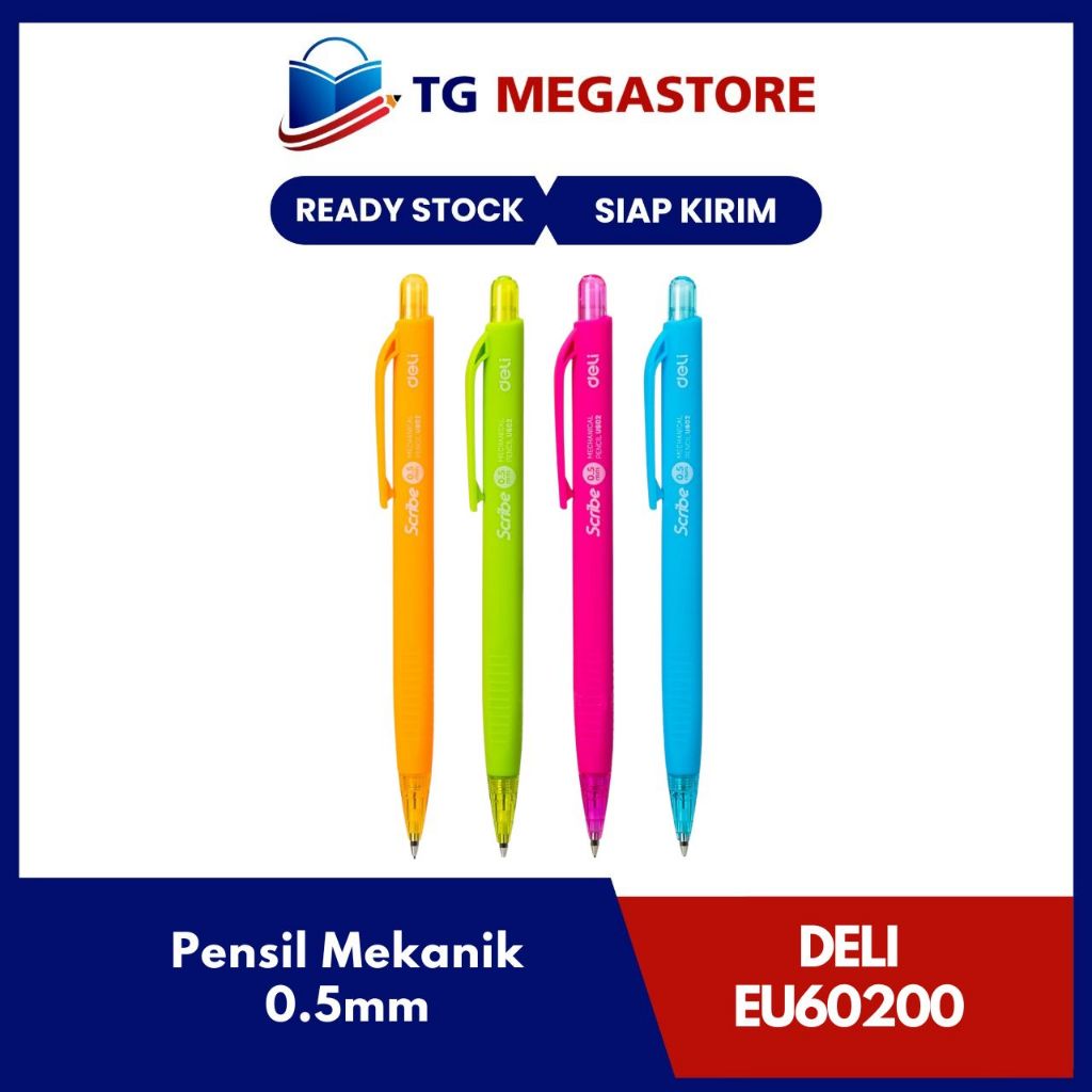 

Pensil Mekanik DELI Scribe Warna 0.5mm - EU60200