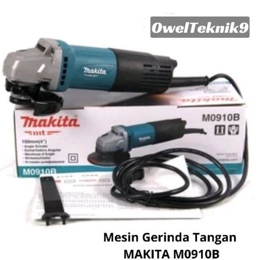 OwelTeknik9 - mesin Gerinda Tangan 4 in MAKITA M0910B(100% ORIGINAL)