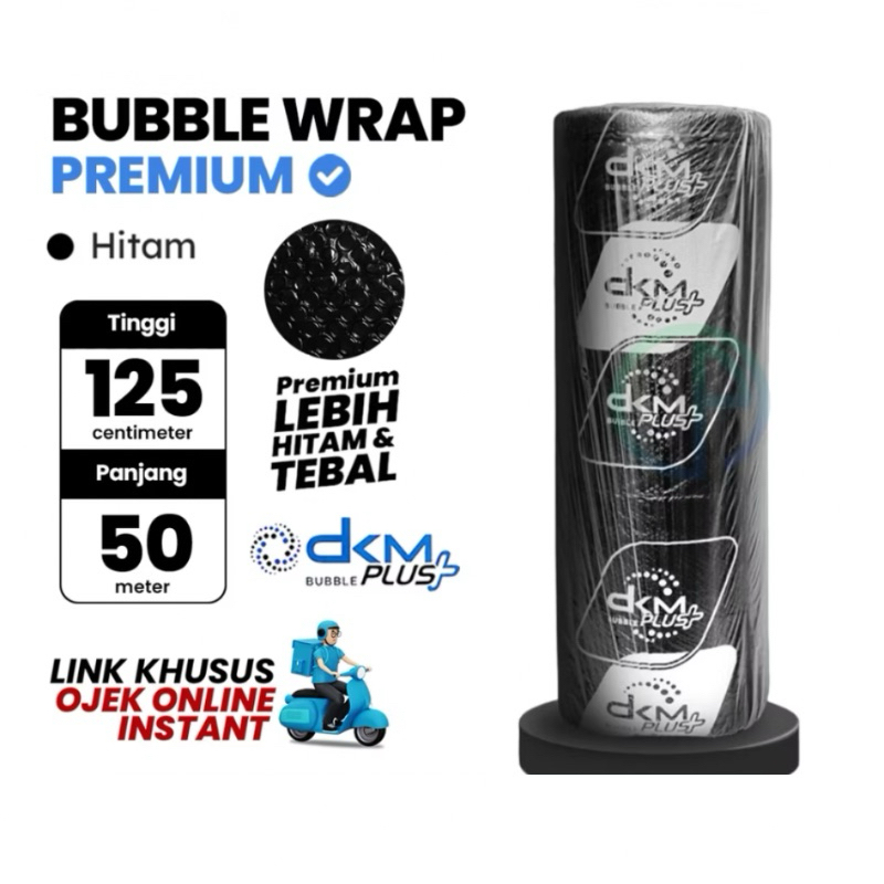 

Bubble Wrap Premium dan Super Premium Murah 125x50 Hitam dan Bening