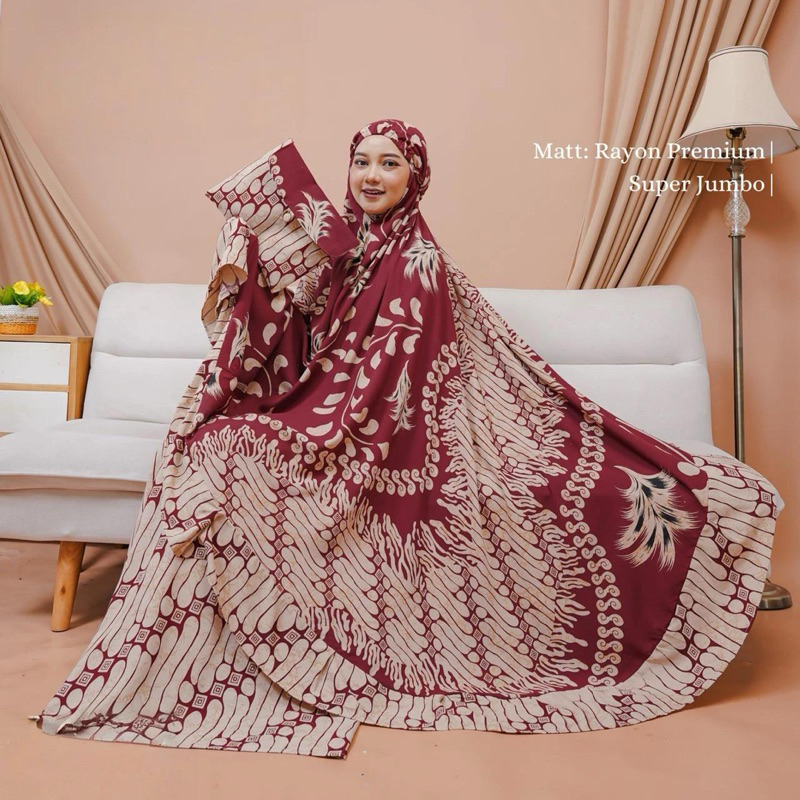 mukena jumbo rayon premium dewasa FARAH