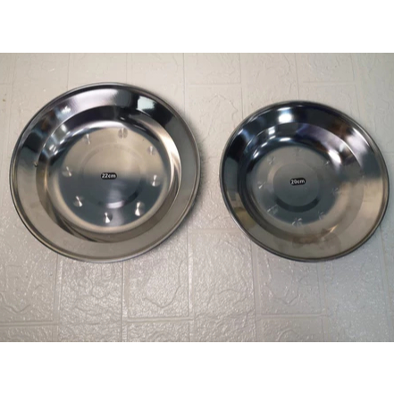 PIRING SENG STENLIS/PIRING MAKAN/PIRING MAKANAN SENG/PIRING BULAT