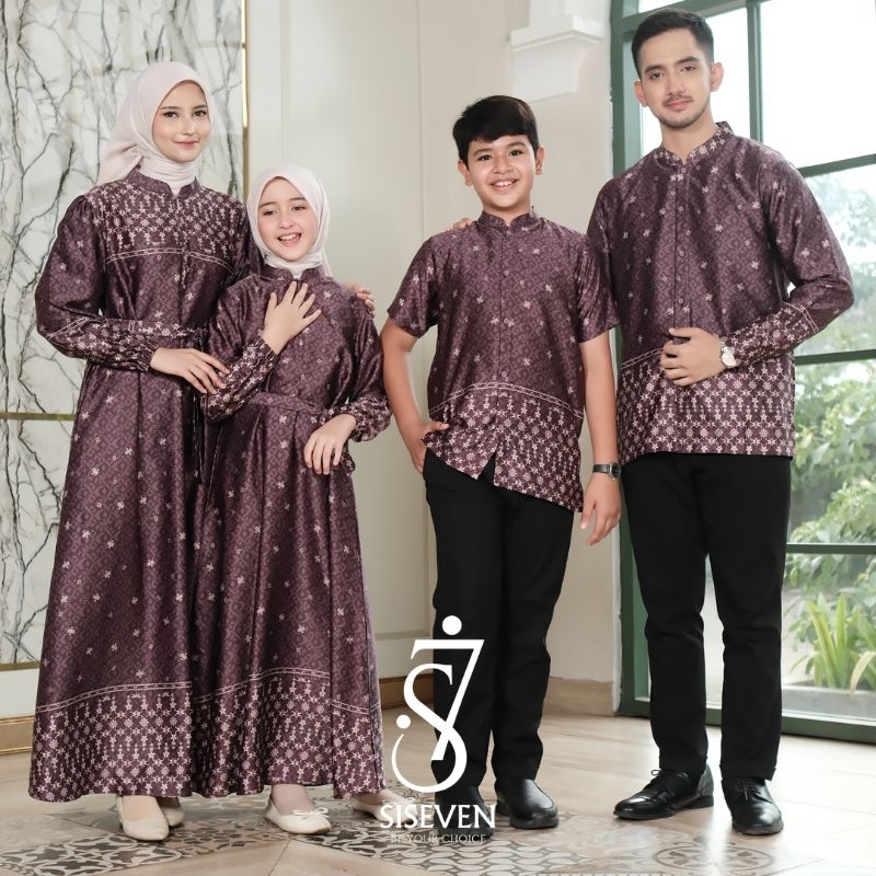 BAJU LEBARAN COUPLE SARIMBIT KELUARGA TERBARU 2025 BAHAN DIOR SILK PREMIUM