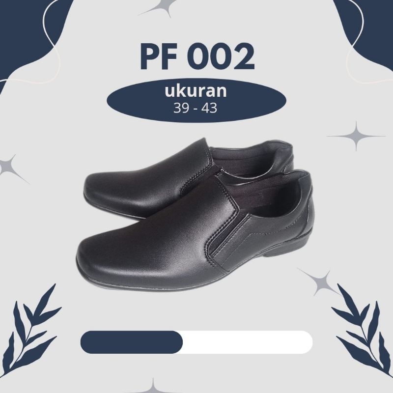 SEPATU PANTOFEL PRIA PANTOFEL HITAM PANTOFEL KERJA PANTOFEL SEKOLAH (PF 002)
