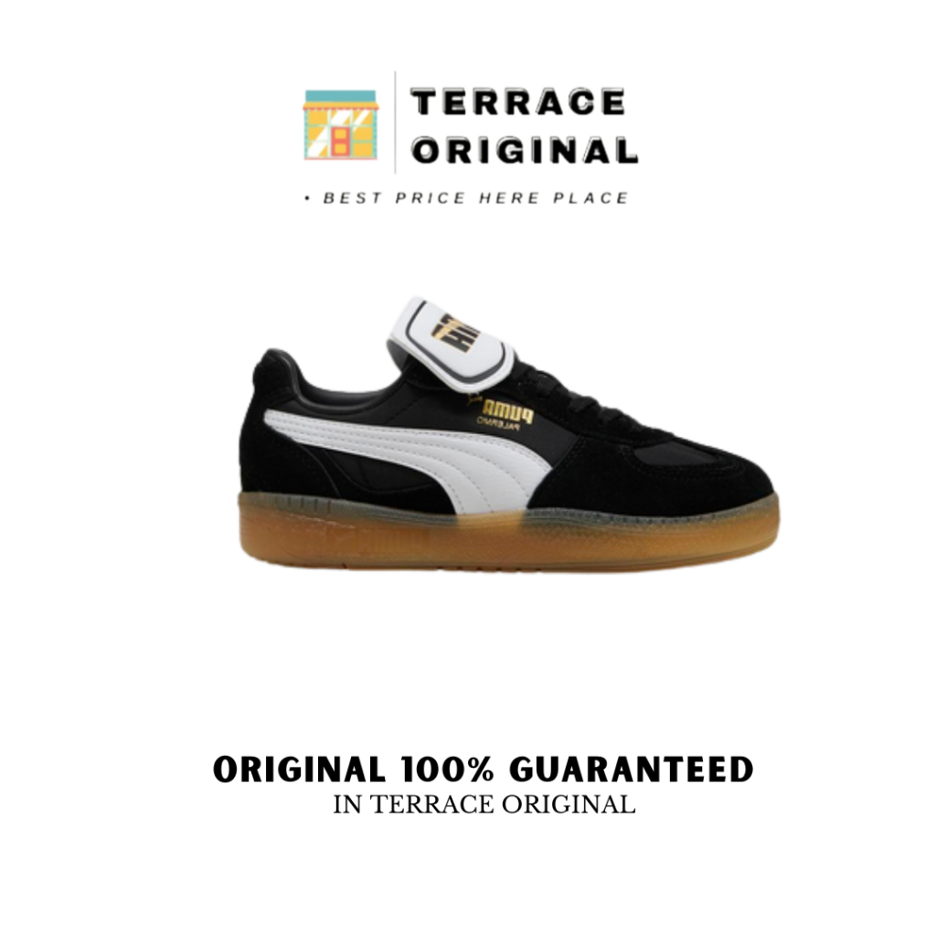 Sepatu Puma Palermo Moda Tongue in Black and White