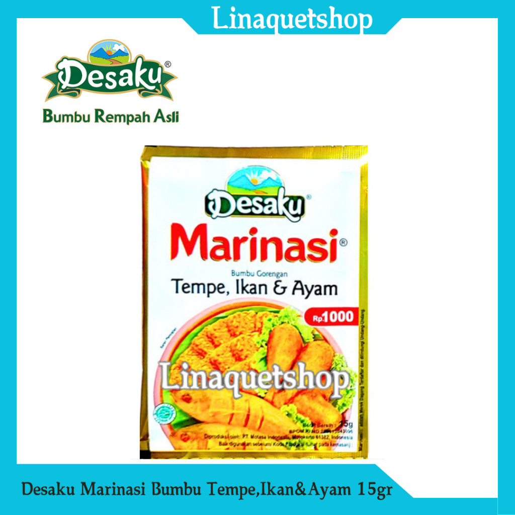 

DESAKU Marinasi Bumbu Gorengan Tempe, Ikan & Ayam 15gr (1 Pcs)