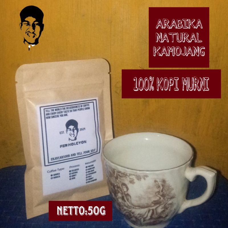 

KOPI ARABIKA NATURAL KAMOJANG 50 GRAM - ARABICA