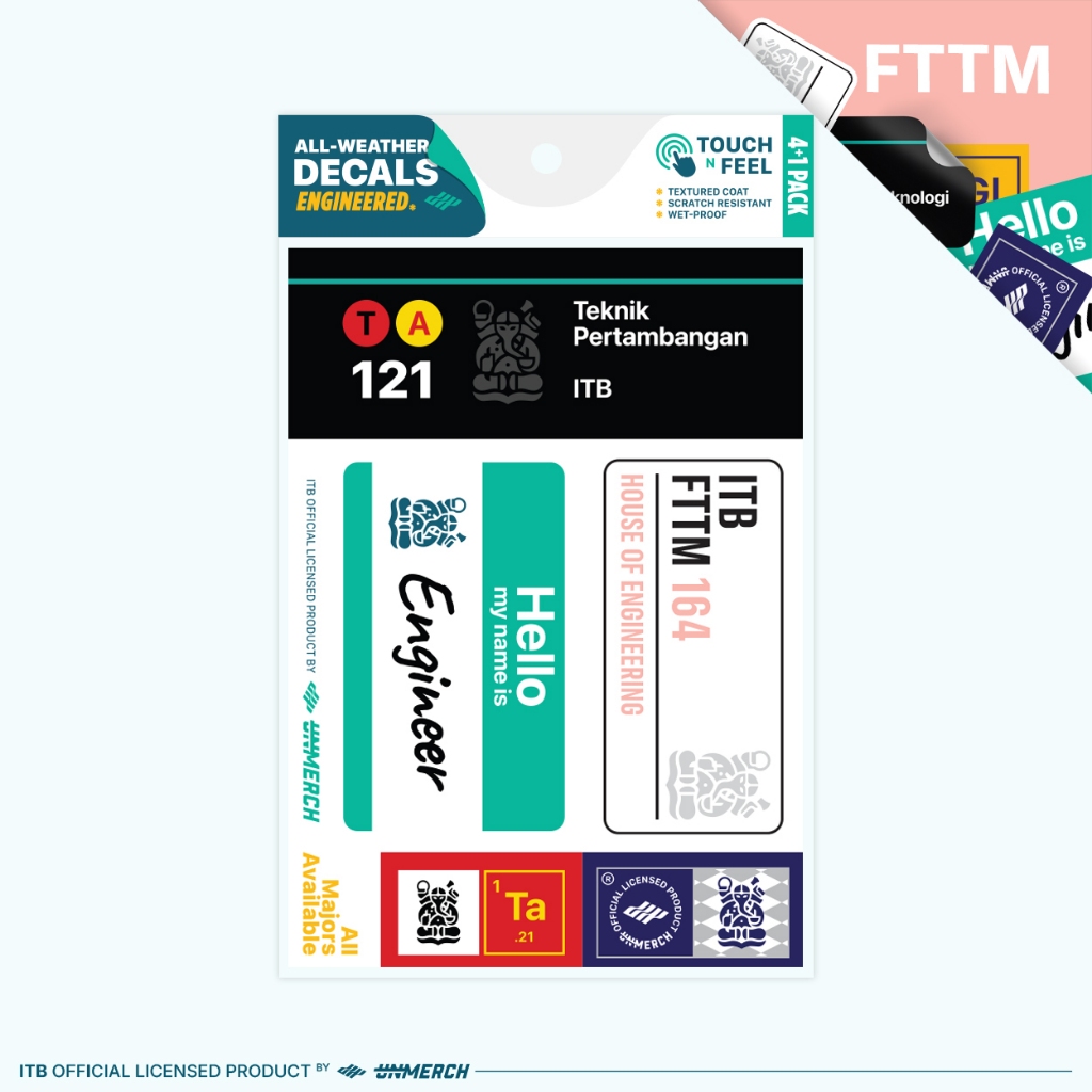 

Fakultas Teknik Pertambangan dan Perminyakan - Decal Sticker ITB Official Majors Pack