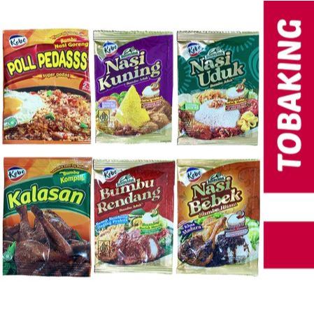 

Kobe Bumbu Aduk Nasi Instan Uduk Kuning Rendang Bebek Ayam Kalasan Nasi Goreng Pedas spesial