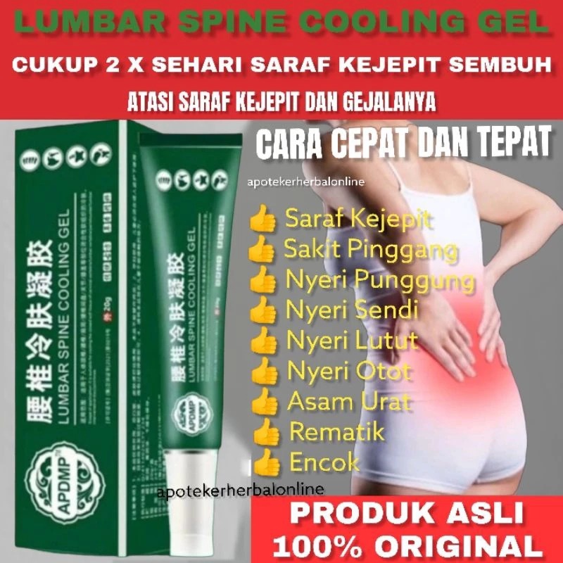 APDMP Salep Lumbar Asli Original Lumbar Cold Compress Lumbar Cream Lumbar Spine Cooling Gel Lumbar