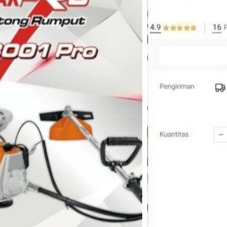 

Mesin Potong Rumput 3001 YAMAMAX PRO 2 Tak Brush Cutter Gendong 2Tak