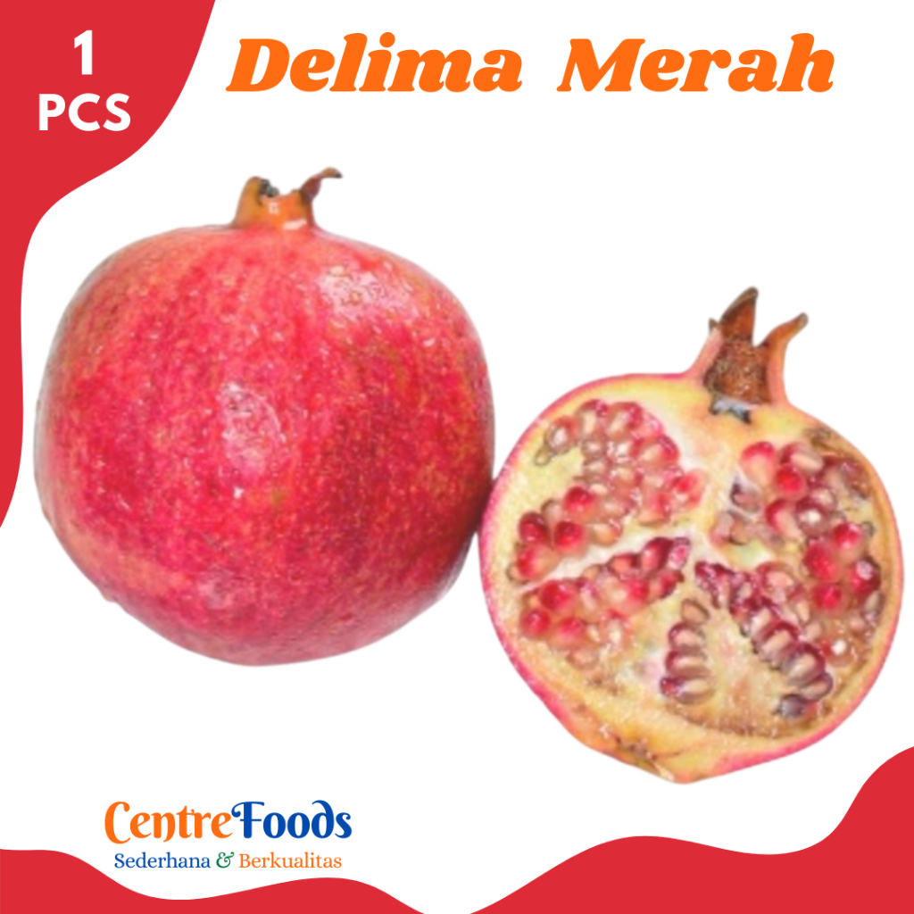 

DELIMA Merah - Buah Delima Merah Import Fresh | 1 Buah [ Harga Per PCS ]