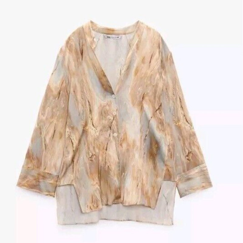 Preloved ZARA original- women top satin atasan zara