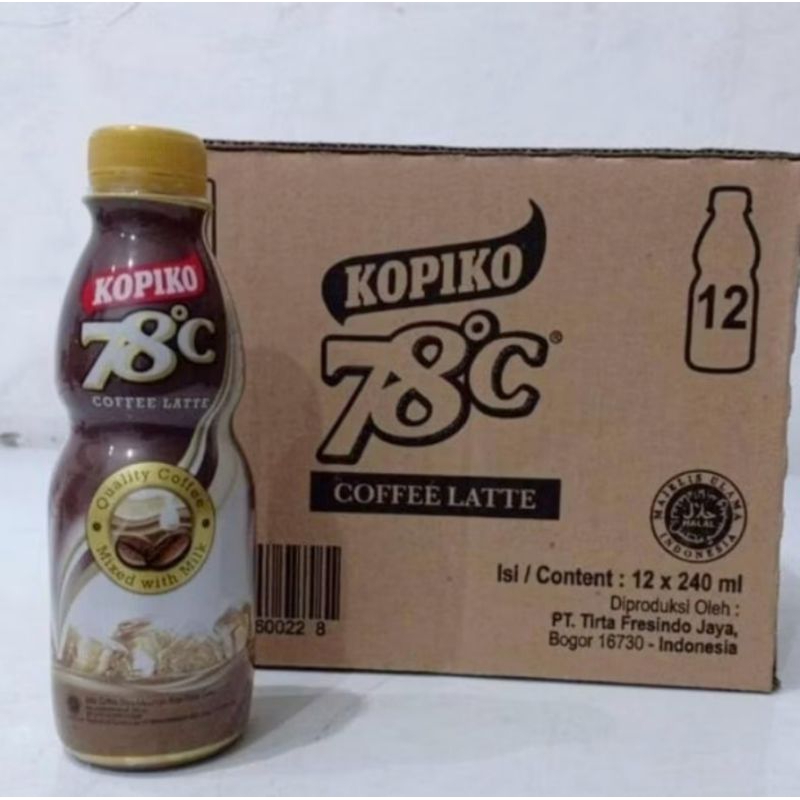 

Kopiko 78C Minuman Kopi Latte 1 Dus isi 12 pcs