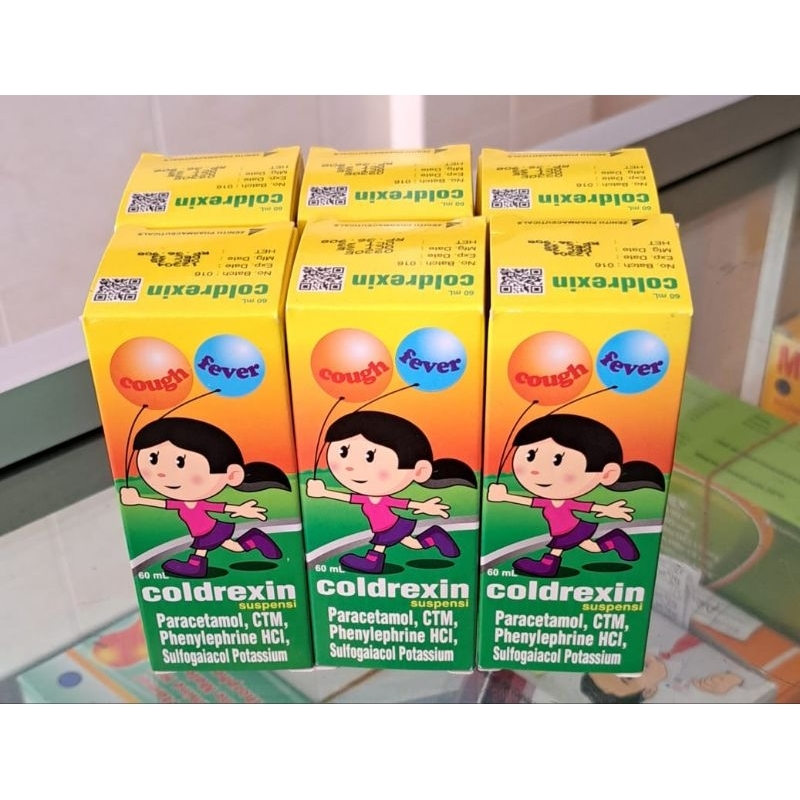 

Coldrexin sirup 60ml untuk batuk pilek (6 botol)