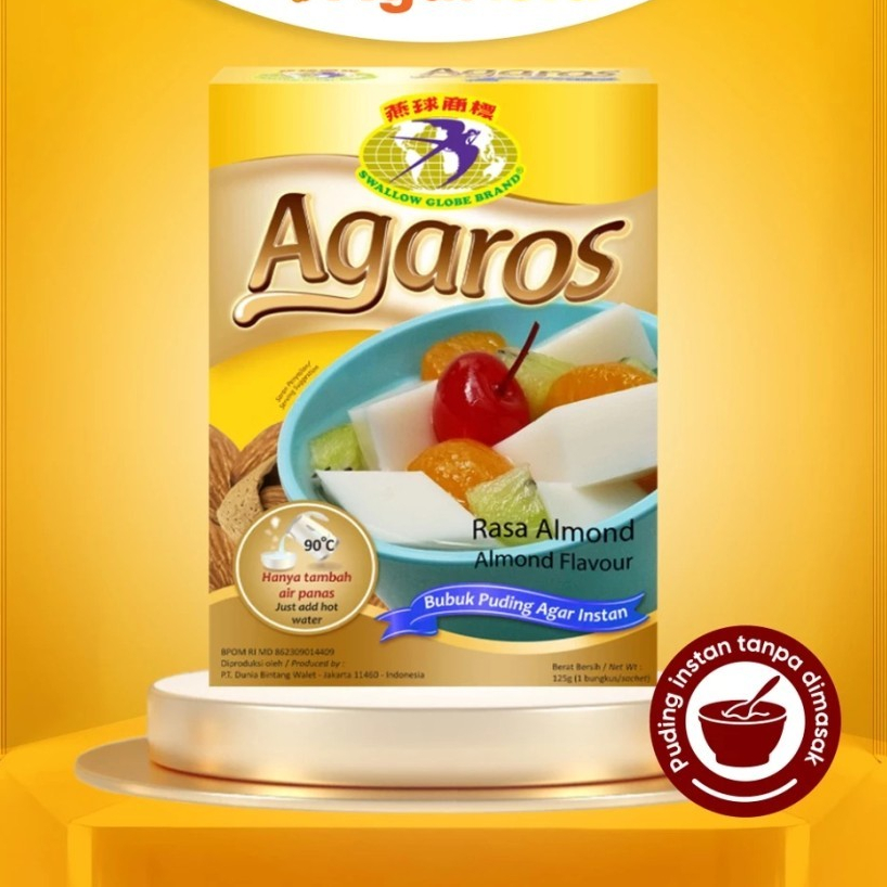 

Agaros Puding Instan Tanpa Masak - Almond 180 gr