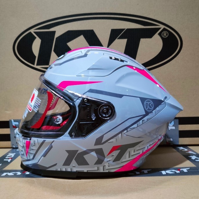 KYT STRIKER #2 ASPHALT KYT STRIKER GREY FUXIA - #2 Grey Fuxia