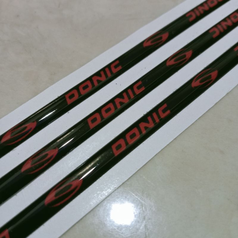 SIDETAPE grade A LIS BET PINGPONG (DNC) timbul lentur UK 6mm x 45cm glossy murah