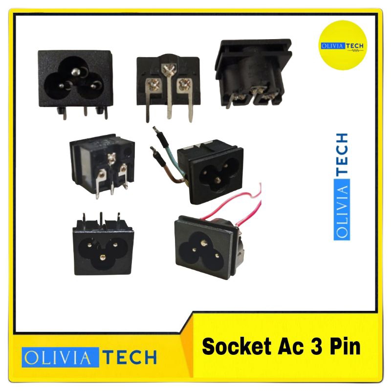 Soket Ac 3 Pin