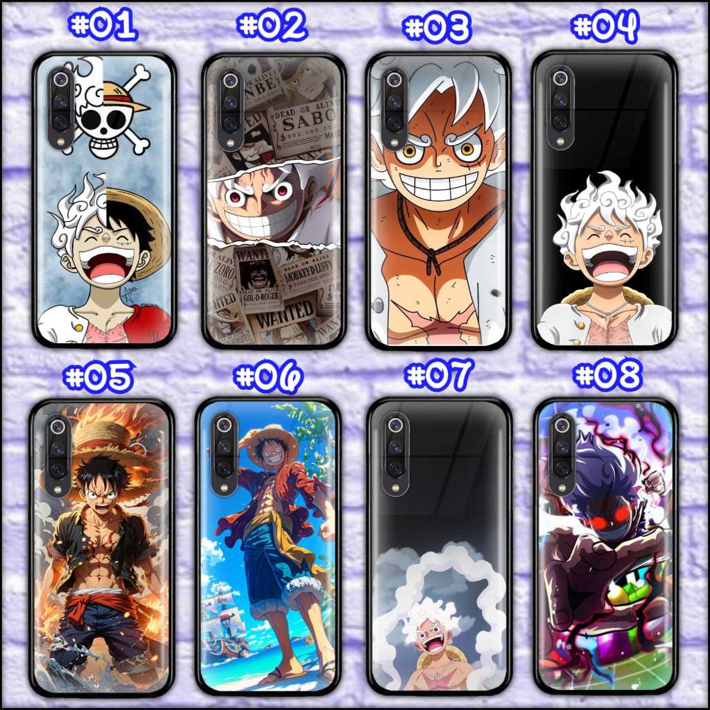 REALME 8 4G , 8 5G , 8 PRO , C20 , C21 , C25 , C25S PREMIUM SOFT CASE GLASS MOTIF ONE PIECE LUFFY GE