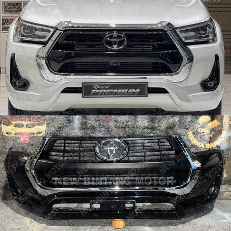 Bumper depan toyota hilux revo rocco facelift 2020 2022 original